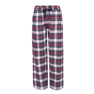By Louise Dames Pyjamabroek Geruit Flanel Rood/Blauw