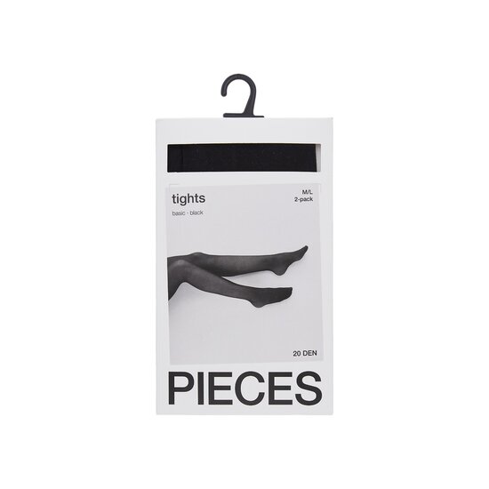 PIECES Pieces Ladies Tights PCNEW NIKOLINE 20 Den Tights Black 2-Pack