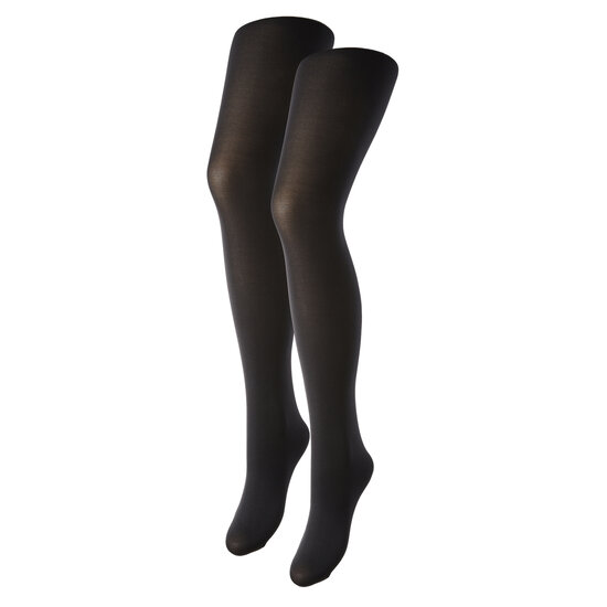 PIECES Pieces Tights Ladies PCNEW NIKOLINE 40 Den Tights Black 2-Pack