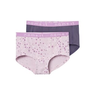 Name It Girls Slip Underpants NKFHIPSTER Pink/Purple 2-Pack