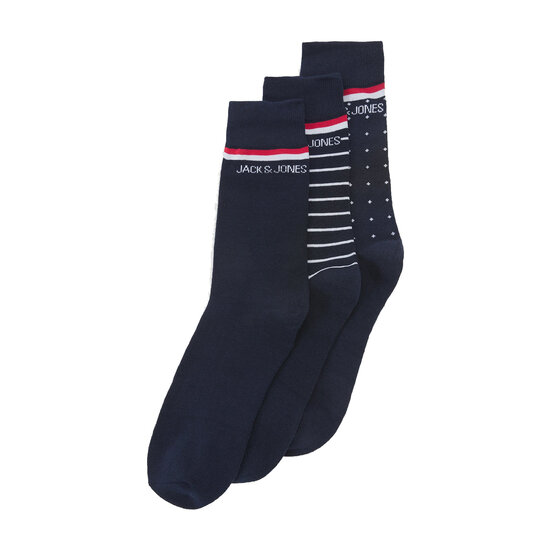 Jack & Jones Jack & Jones Socks Men Giftbox JACARBO Blue Organic Cotton 3-pair