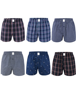 MG-1 Wide Boxer Shorts Men 6-Pack D215 Assorted Multipack