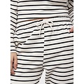 PIECES Pieces Women's House Suit Loungewear Striped White/Black