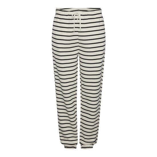 PIECES Pieces Women's House Suit Loungewear Striped White/Black