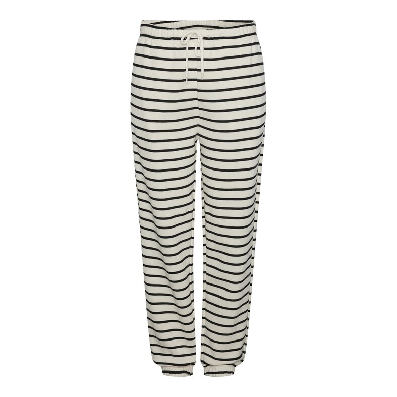 PIECES Pieces Dames Huispak Loungewear Gestreept Wit/Zwart