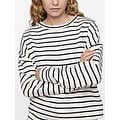 PIECES Pieces Women's House Suit Loungewear Striped White/Black