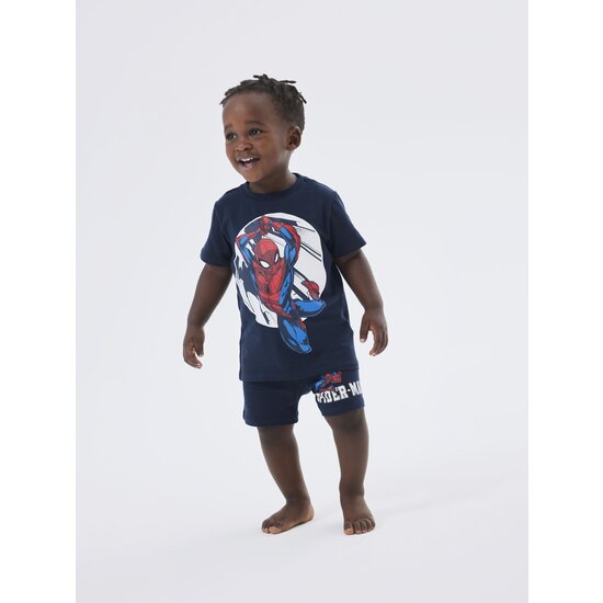 Name It Name It Children's Pyjamas Boys Short Blue Spiderman