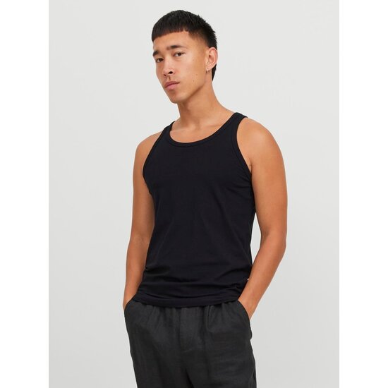 Jack & Jones Jack & Jones Men's Tank Top JACBASIC Cotton Black 2-Pack