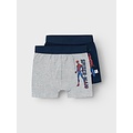 Name It Name It Boys Boxer Shorts Spiderman Blue/Gray 2-Pack