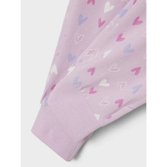 Name It Name It Meisjes Pyjama Lang Roze Pink Hearts