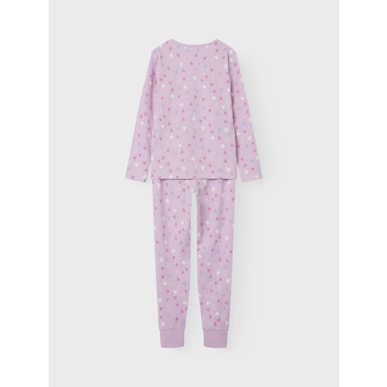 Name It Name It Girls Pyjamas Long Pink Hearts