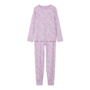 Name It Girls Pyjamas Long Pink Hearts