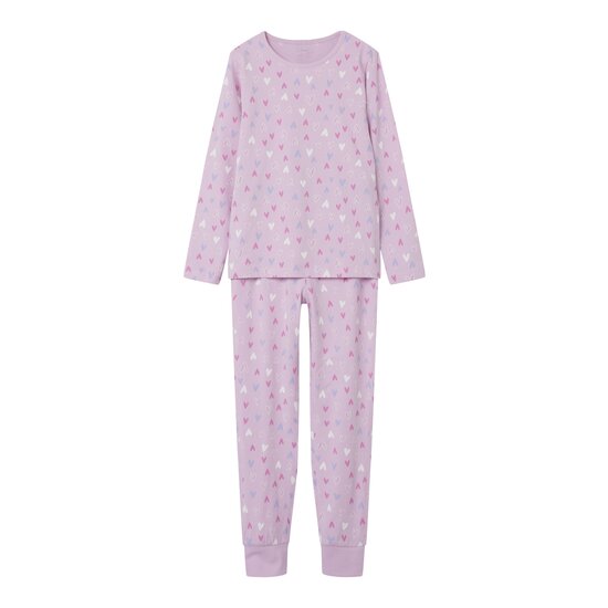 Name It Name It Girls Pyjamas Long Pink Hearts