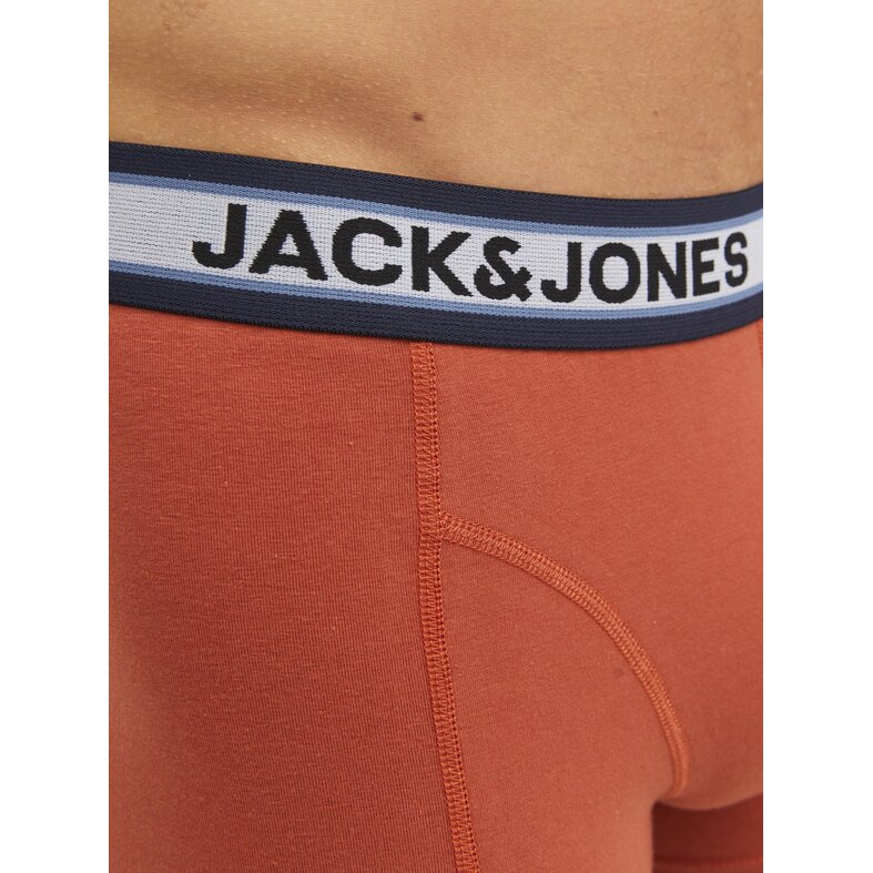 Jack & Jones Jack & Jones Heren Boxershorts Trunks JACMARCO Oranje/Blauw 3-Pack