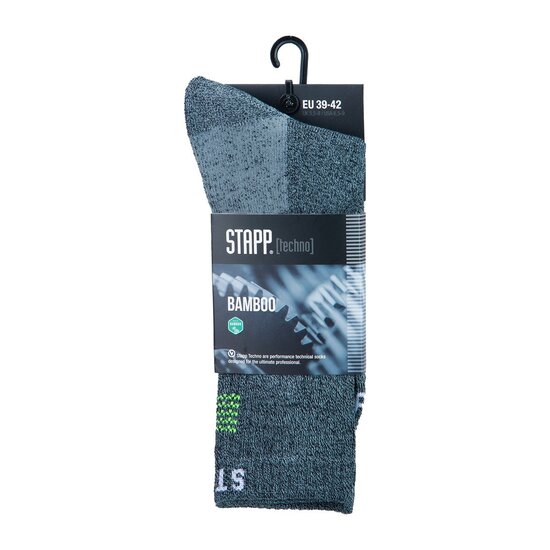 STAPP Stapp Techno Unisex Bamboo Socks 28400 Gray/Yellow 1-Pair