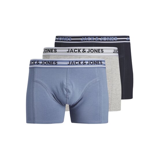 Jack & Jones Jack & Jones Men's Boxer Shorts Trunks JACPETER Blue/Grey/Dark Blue 3-Pack