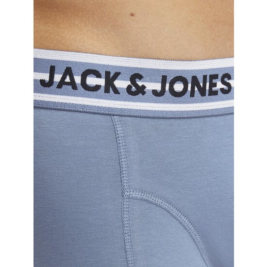 Jack & Jones Jack & Jones Heren Boxershorts Trunks JACPETER Blauw/Grijs/Donkerblauw 3-Pack