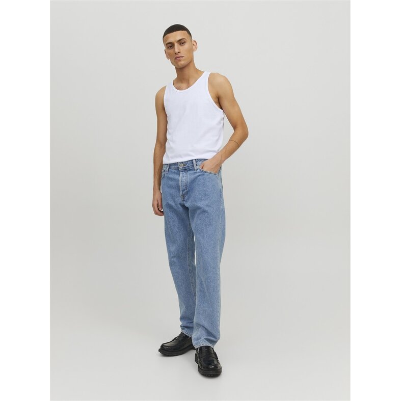 Jack & Jones Jack & Jones Heren Tanktop JACBASIC Katoen Wit 2-Pack