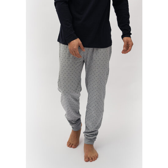 Phil & Co Phil & Co Long Men's Winter Pajama Set Cotton Blue