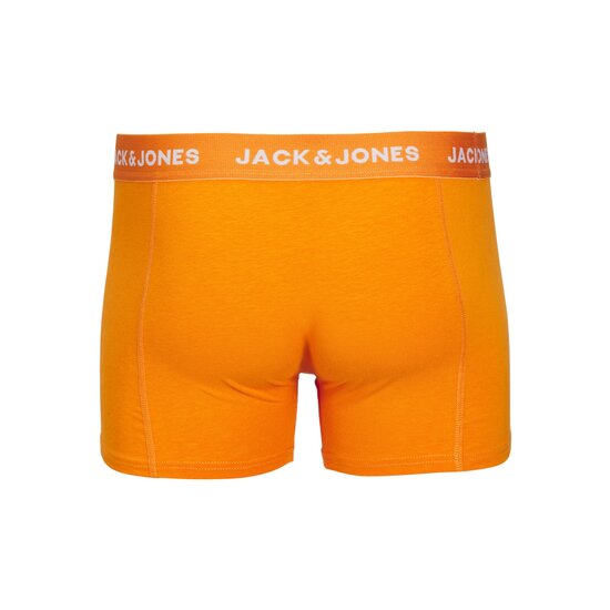 Jack & Jones Jack & Jones Heren Boxershorts Trunks JACKEX Oranje/Groen/Blauw 3-Pack