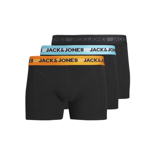 Jack & Jones Men's Boxer Shorts Trunks JACHUDSON Bamboo Black 3-Pack