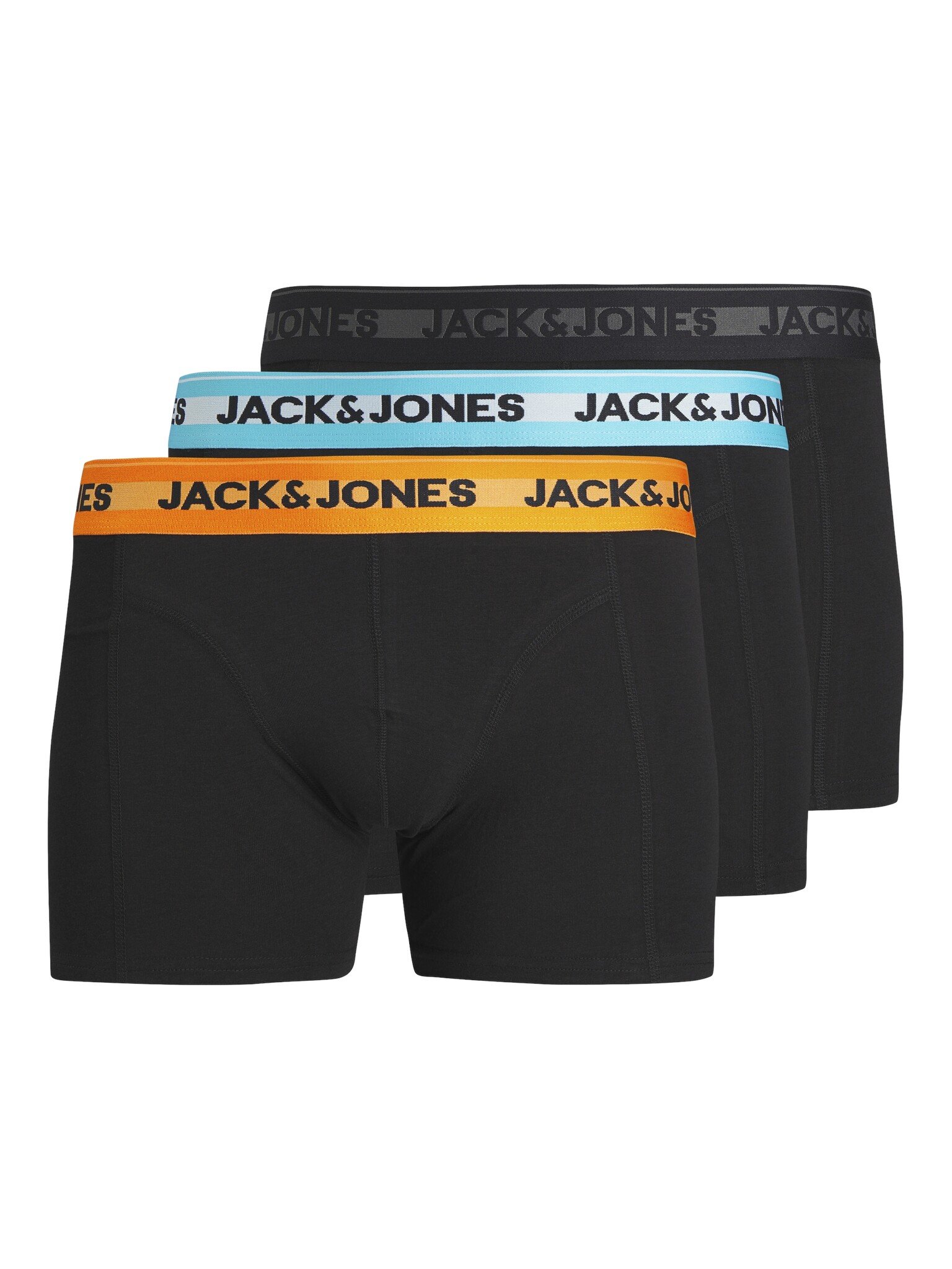 Jack Jones Jack Jones Heren Boxershorts Trunks JACHUDSON Bamboe Zwart 3 Pack