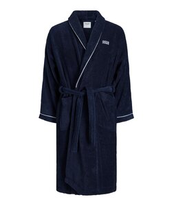 Jack & Jones Badjas Heren Badstof JACPIPING BATHROBE Navy Blazer