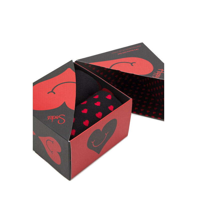 Happy Socks Happy Socks Socks Hearts Print Valentine Gift Box 2-Pair