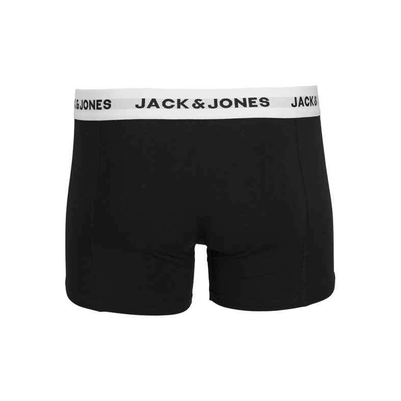 Jack & Jones Jack & Jones Heren Boxershorts Trunks JACSOLID Effen Zwart 5-Pack
