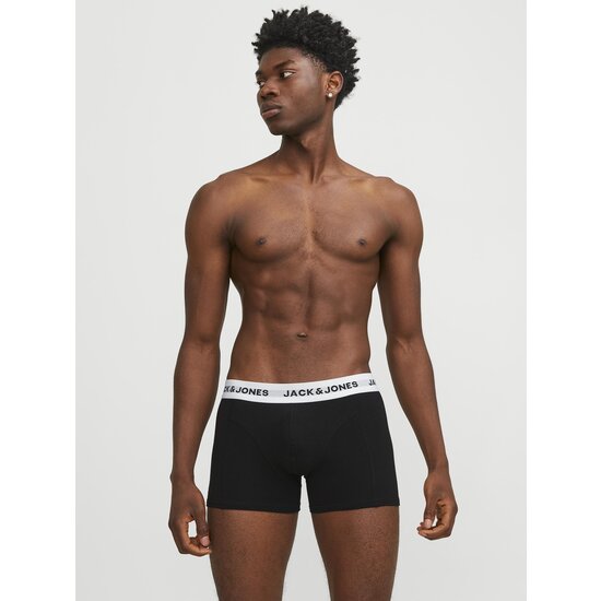 Jack & Jones Jack & Jones Men's Boxer Shorts Trunks JACSOLID Solid Black 5-Pack