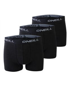 O'Neill Men's Boxer Shorts Trunks 900003 Solid Black 3-Pack