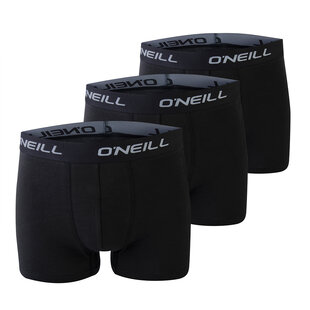 O'Neill Men's Boxer Shorts Trunks 900003 Solid Black 3-Pack