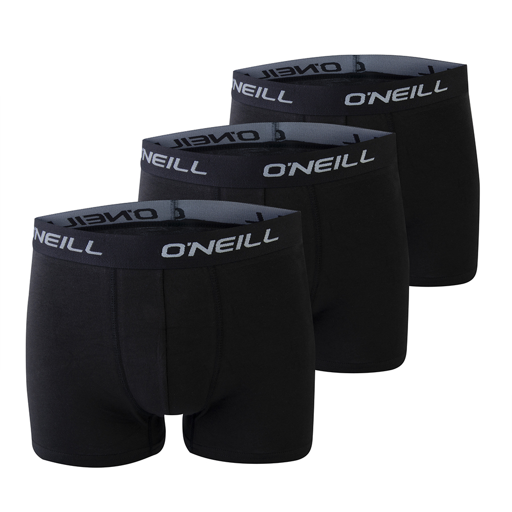 O'Neill O'Neill Heren Boxershorts Trunks 900003 Effen Zwart 3 Pack