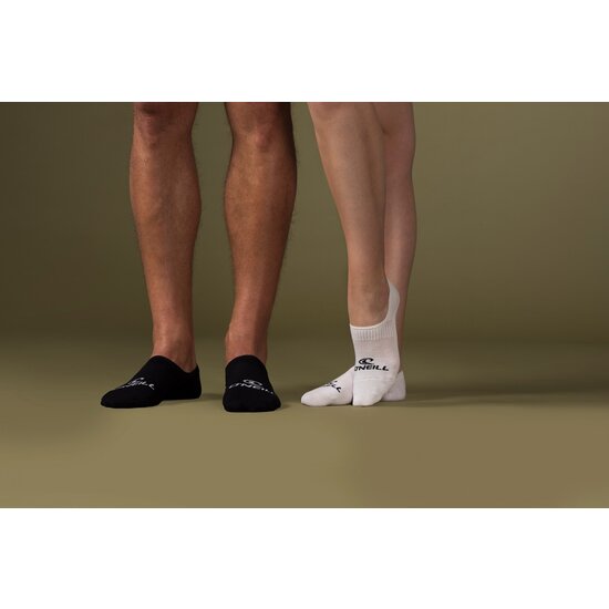 O'Neill O'Neill Footies Socks Men's/Women's No Show 710003 Black 3-Pack