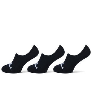 O'Neill Footies Socks Men's/Women's No Show 710003 Black 3-Pack