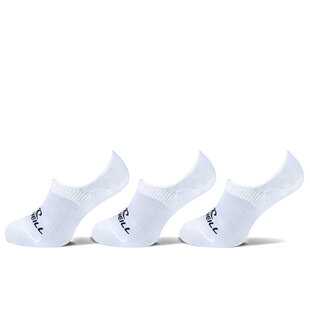 O'Neill Footies Socks Men's/Women's No Show 710003 White 3-Pack