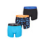 Happy Shorts Happy Shorts Men's Boxer Shorts Trunks Leaves Blue/Black 3-Pack