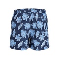 Jack & Jones Jack & Jones Heren Zwemshorts JPSTFIJI AOP Donkerblauw Bladeren Print