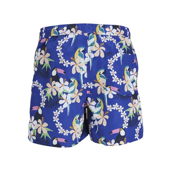 Jack & Jones Jack & Jones Heren Zwemshorts JPSTFIJI AOP Blauw Tropisch Paradijs Print