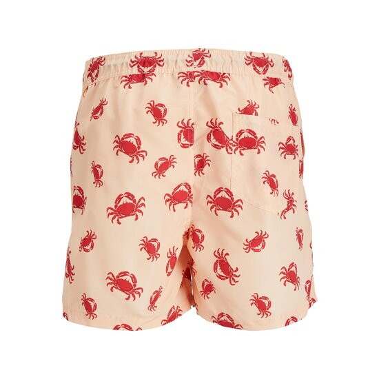 Jack & Jones Jack & Jones Men's Swim Shorts JPSTFIJI AOP Orange Crabs Print