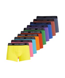 Jack & Jones Heren Boxershorts Effen Trunks JACDAVID 10-Pack