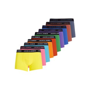 Jack & Jones Heren Boxershorts Effen Trunks JACDAVID 10-Pack