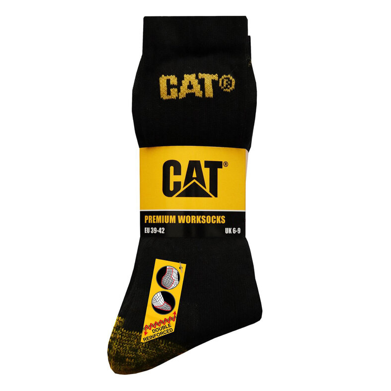 Cat CAT Premium Werksokken Caterpillar Zwart - 9 paar