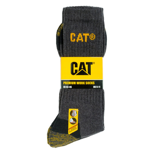 CAT CAT Premium Work Socks Caterpillar Anthracite - 3 pair