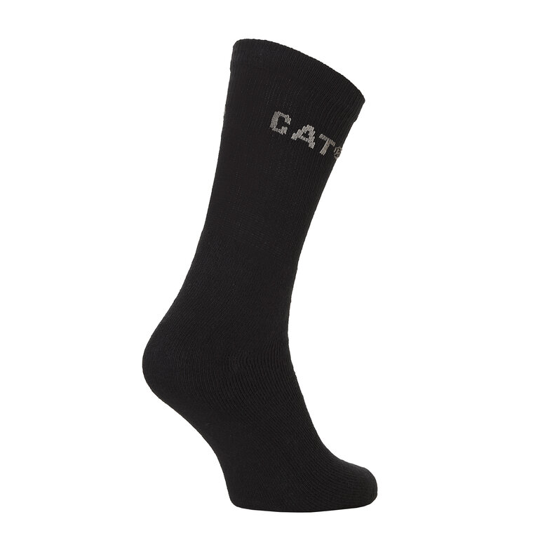 Cat Caterpillar Men's Performance Sports Sock Black 5-Pack