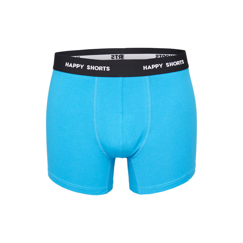 Happy Shorts Happy Shorts Heren Boxershorts Trunks Bladeren Blauw/Zwart 6-Pack
