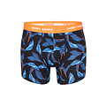 Happy Shorts Happy Shorts Men's Boxer Shorts Trunks Leaf Blue/Black 6-Pack