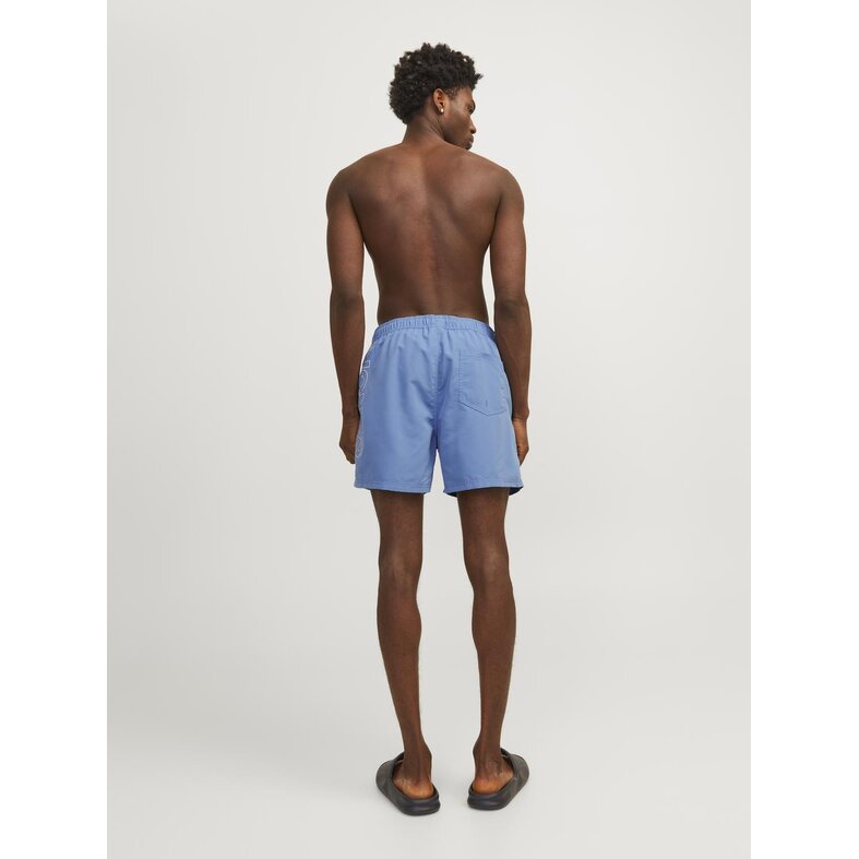 Jack & Jones Jack & Jones Heren Zwemshorts JPSTFIJI Double Logo Effen Lichtblauw