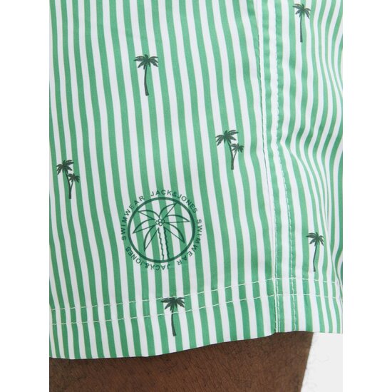 Jack & Jones Jack & Jones Heren Zwemshort Gestreept Groen