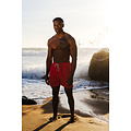 Phil & Co Phil & Co Men's Swim Shorts Solid Red